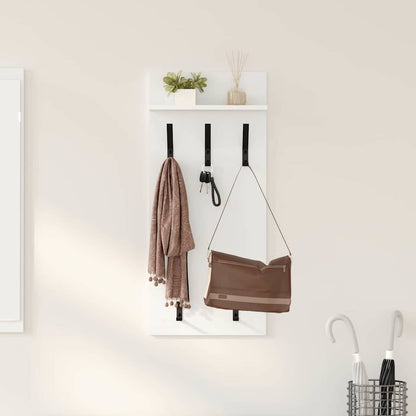 Wall-Mounted Coat Rack Wall-Mounted White 40 x 10 x 90 cm