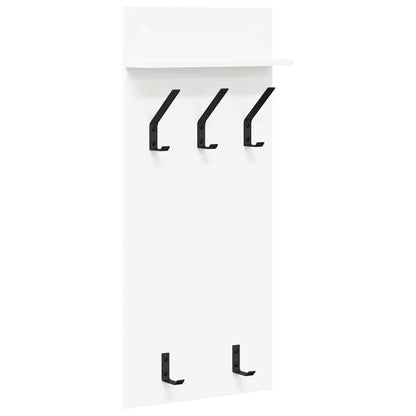 Wall-Mounted Coat Rack Wall-Mounted White 40 x 10 x 90 cm