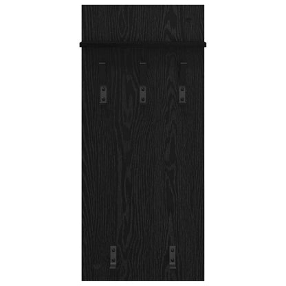 Wall-Mounted Coat Rack Wall-Mounted Black Oak 40 x 10 x 90 cm