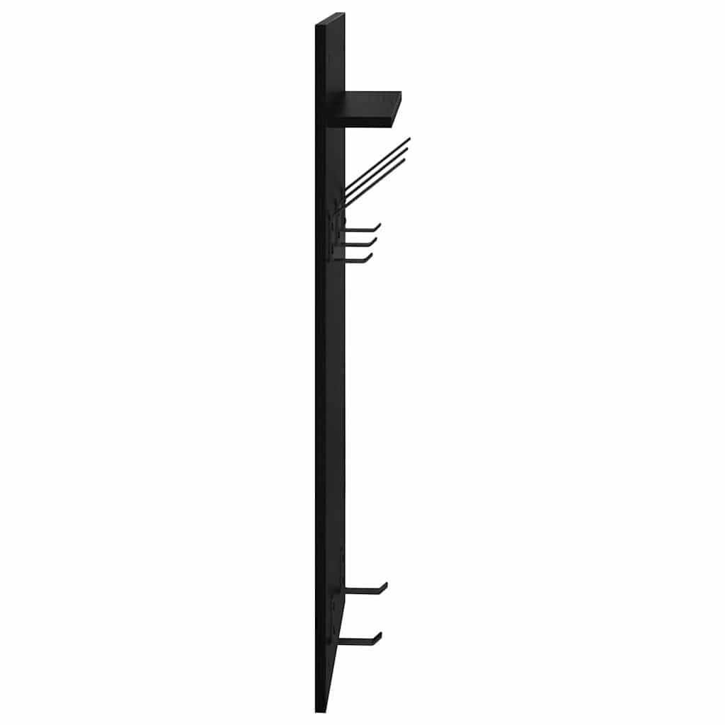 Wall-Mounted Coat Rack Wall-Mounted Black Oak 40 x 10 x 90 cm