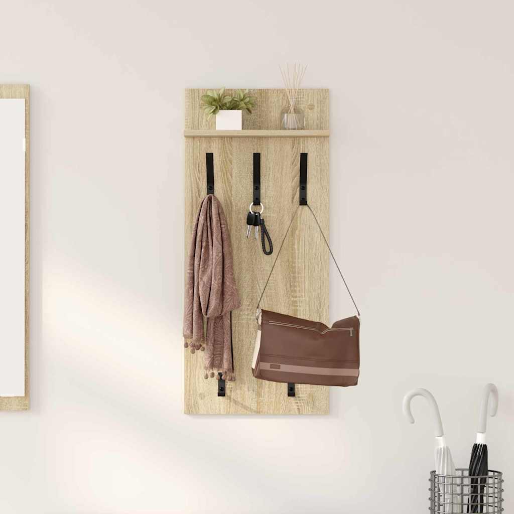 Wall-Mounted Coat Rack Wall-Mounted Sonoma Oak 40 x 10 x 90 cm