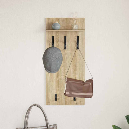 Wall-Mounted Coat Rack Wall-Mounted Sonoma Oak 40 x 10 x 90 cm