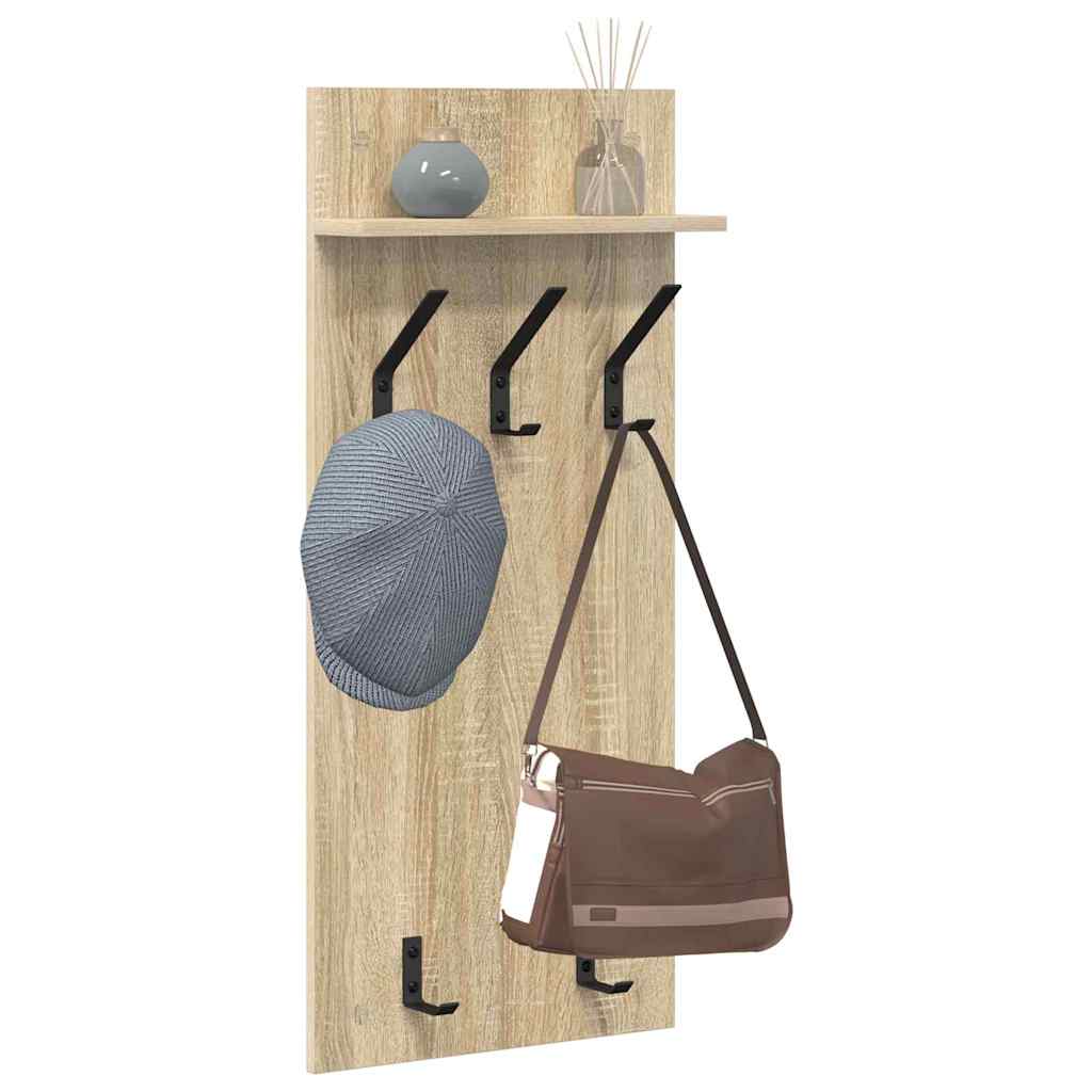 Wall-Mounted Coat Rack Wall-Mounted Sonoma Oak 40 x 10 x 90 cm