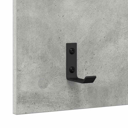 Wall-Mounted Coat Rack Wall-Mounted Concrete Grey