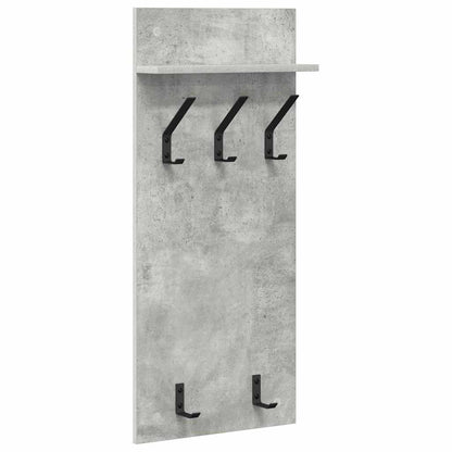 Wall-Mounted Coat Rack Wall-Mounted Concrete Grey