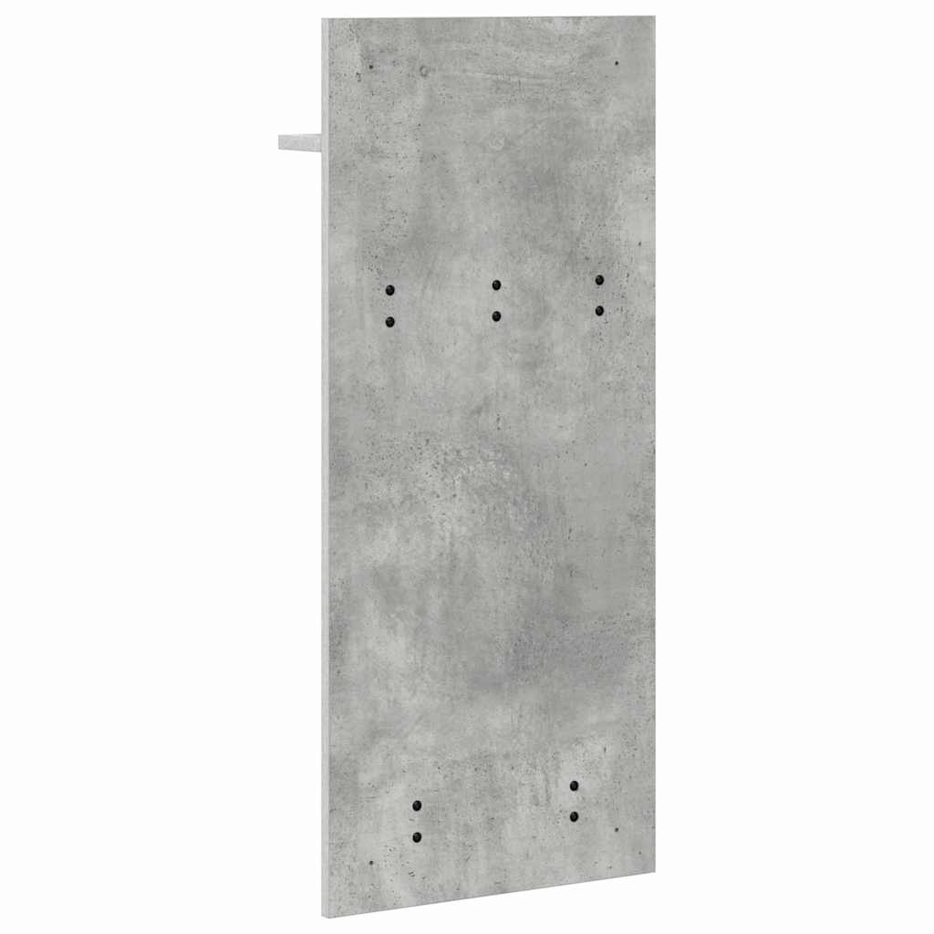 Wall-Mounted Coat Rack Wall-Mounted Concrete Grey