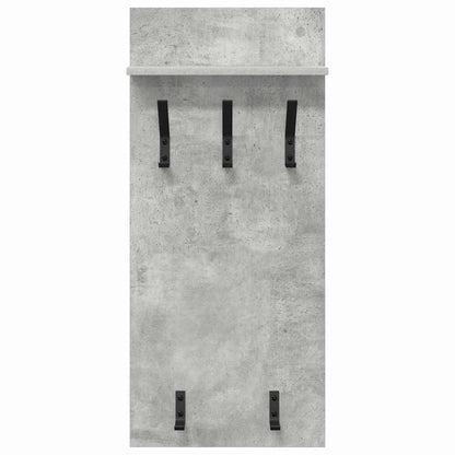 Wall-Mounted Coat Rack Wall-Mounted Concrete Grey