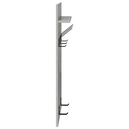 Wall-Mounted Coat Rack Wall-Mounted Concrete Grey