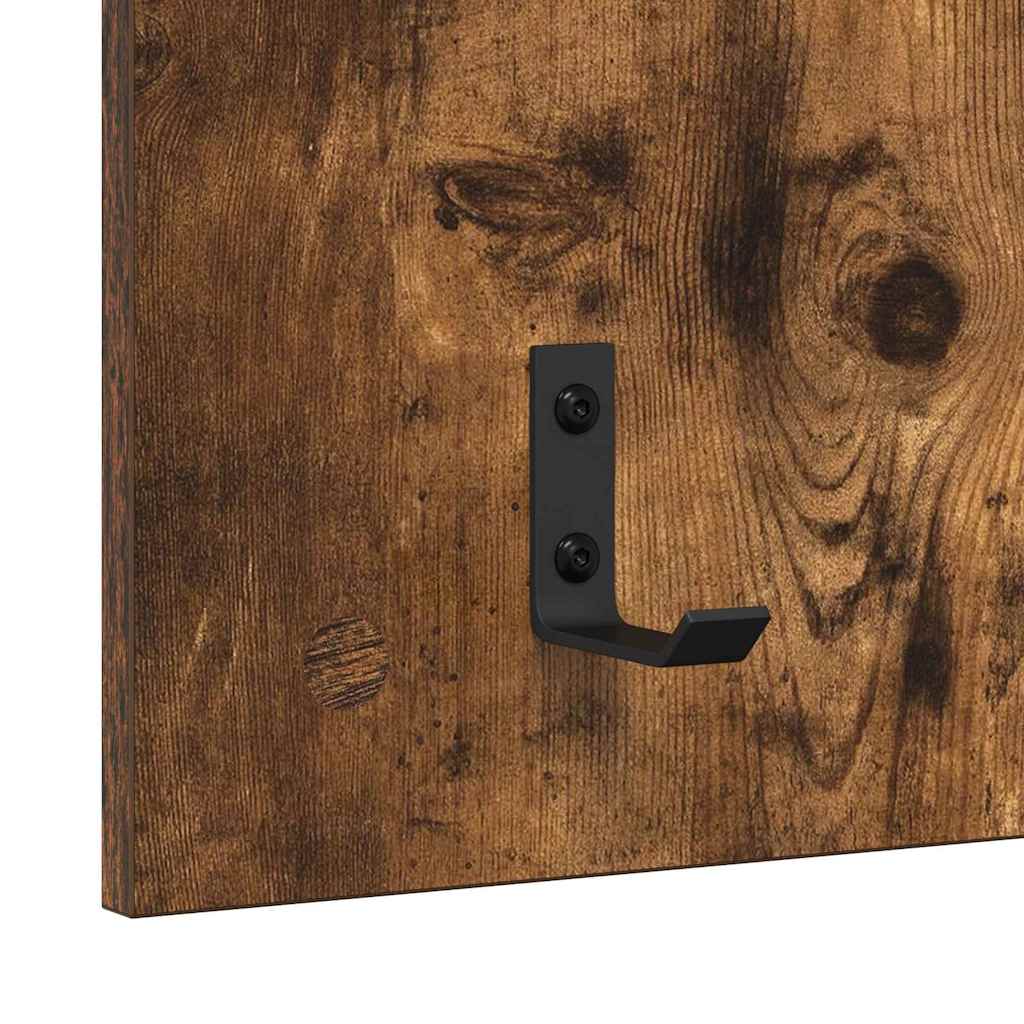 Wall-Mounted Coat Rack Wall-Mounted Smoked Oak 40 x 10 x 90 cm