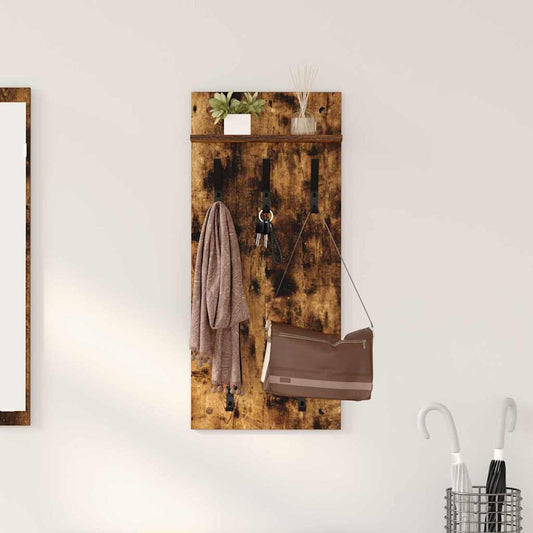 Wall-Mounted Coat Rack Wall-Mounted Smoked Oak 40 x 10 x 90 cm