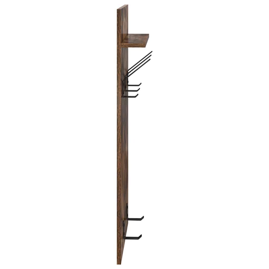 Wall-Mounted Coat Rack Wall-Mounted Smoked Oak 40 x 10 x 90 cm