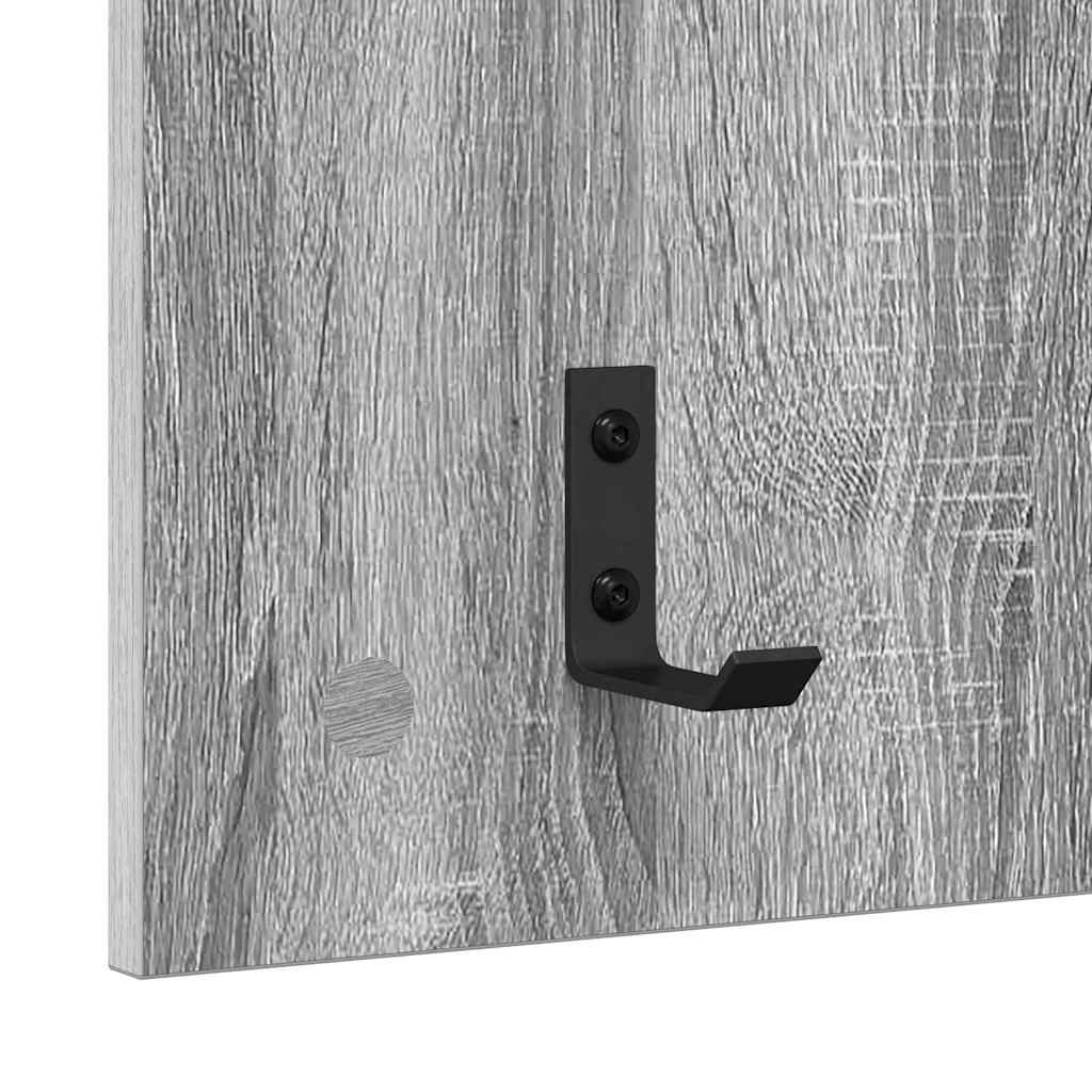 Wall-Mounted Coat Rack Wall-Mounted Grey Sonoma 40 x 10 x 90 cm