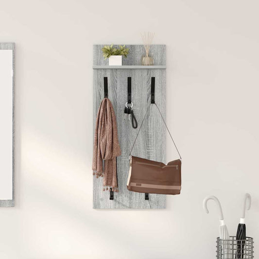 Wall-Mounted Coat Rack Wall-Mounted Grey Sonoma 40 x 10 x 90 cm