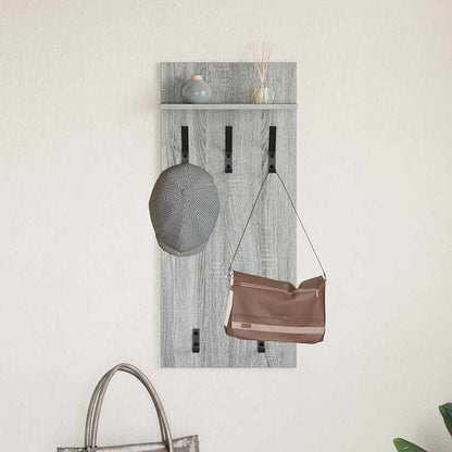 Wall-Mounted Coat Rack Wall-Mounted Grey Sonoma 40 x 10 x 90 cm