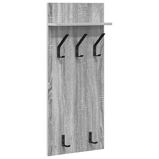 Wall-Mounted Coat Rack Wall-Mounted Grey Sonoma 40 x 10 x 90 cm