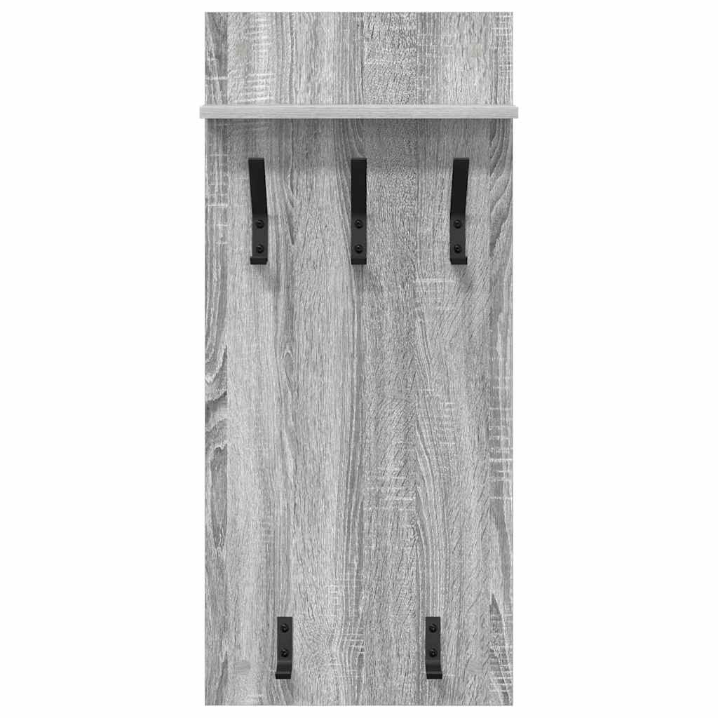 Wall-Mounted Coat Rack Wall-Mounted Grey Sonoma 40 x 10 x 90 cm