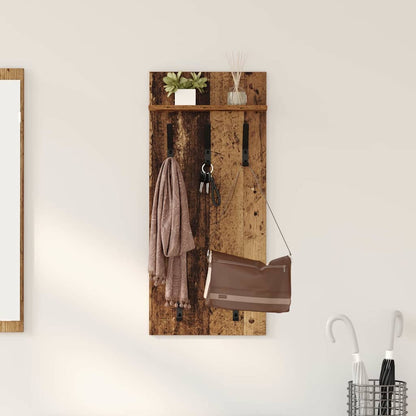 Wall-Mounted Coat Rack Old Wood 40 x 10 x 90 cm Engineered wood