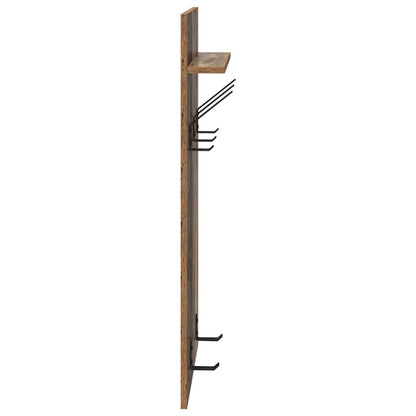 Wall-Mounted Coat Rack Old Wood 40 x 10 x 90 cm Engineered wood
