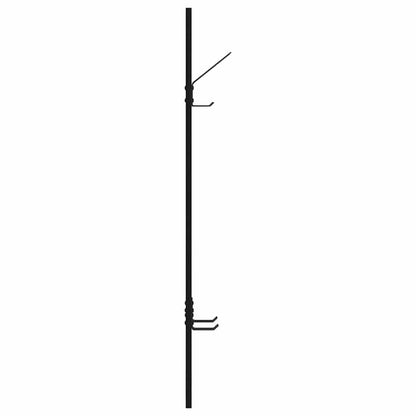Wall-Mounted Coat Rack Wall-Mounted Black Oak 20 x 1.5 x 100 cm