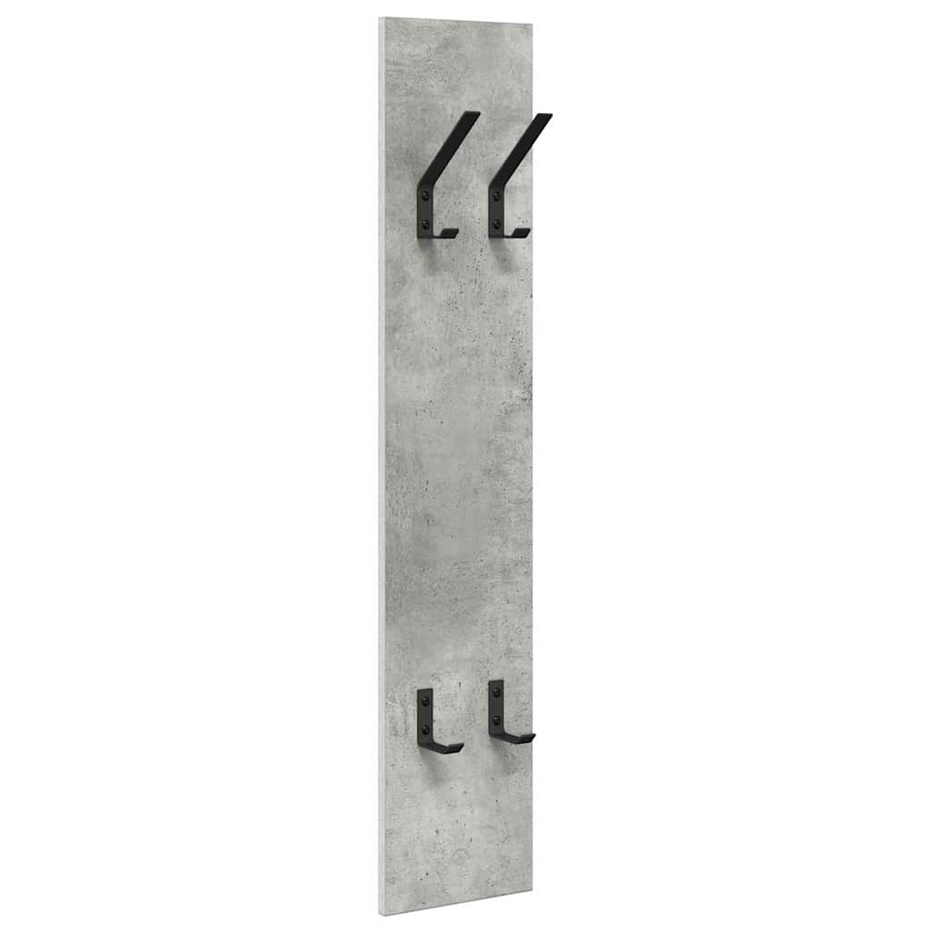 Wall-Mounted Coat Rack Wall-Mounted Concrete Grey