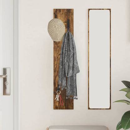 Wall-Mounted Coat Rack Wall-Mounted Smoked Oak Engineered wood