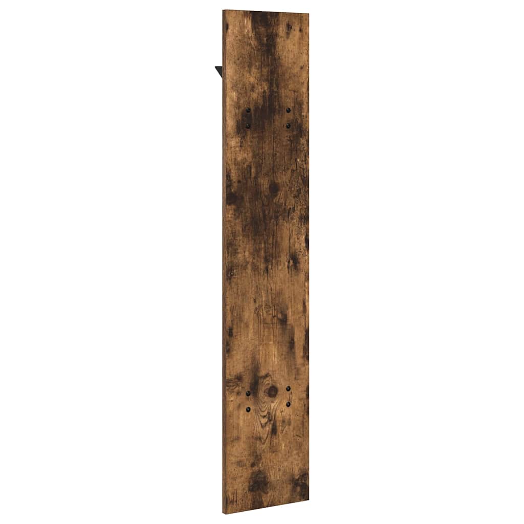 Wall-Mounted Coat Rack Smoked Oak 20 x 1.5 x 100 cm