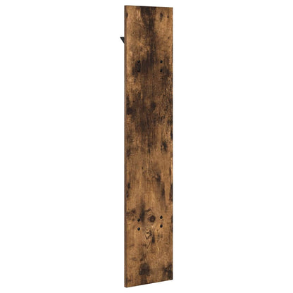 Wall-Mounted Coat Rack Smoked Oak 20 x 1.5 x 100 cm