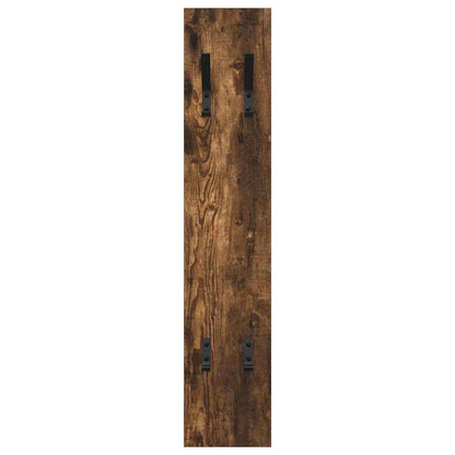 Wall-Mounted Coat Rack Smoked Oak 20 x 1.5 x 100 cm