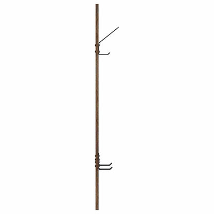 Wall-Mounted Coat Rack Smoked Oak 20 x 1.5 x 100 cm