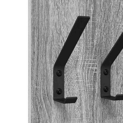 Wall-Mounted Coat Rack Grey Sonoma 20 x 1.5 x 100 cm