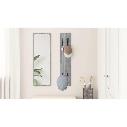 Wall-Mounted Coat Rack Grey Sonoma 20 x 1.5 x 100 cm