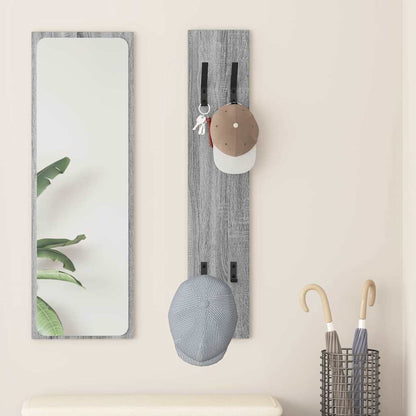 Wall-Mounted Coat Rack Grey Sonoma 20 x 1.5 x 100 cm