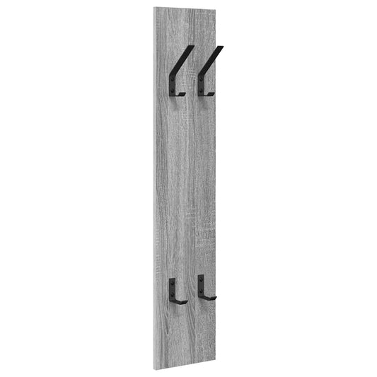 Wall-Mounted Coat Rack Grey Sonoma 20 x 1.5 x 100 cm