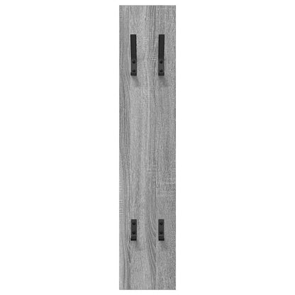 Wall-Mounted Coat Rack Grey Sonoma 20 x 1.5 x 100 cm