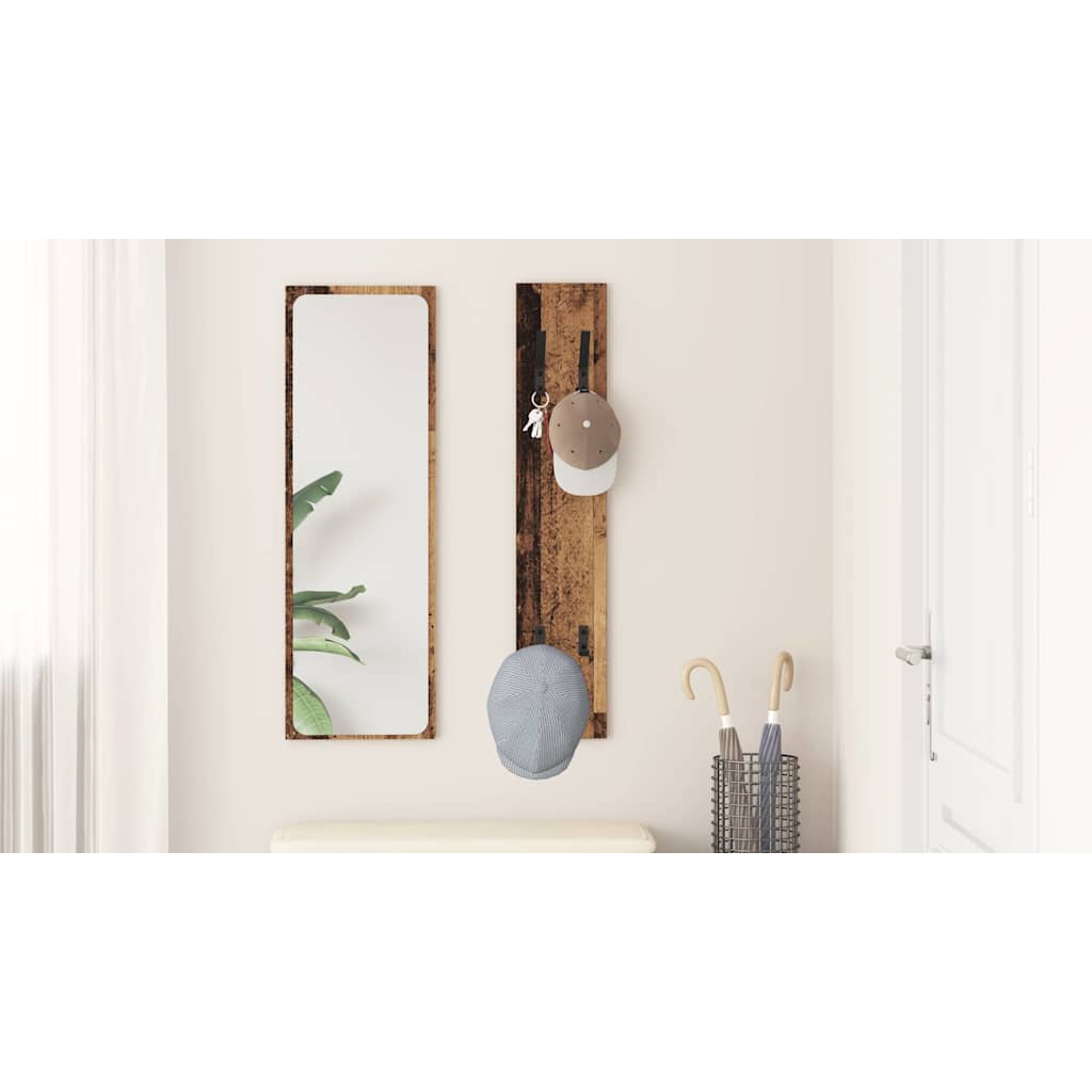 Wall-Mounted Coat Rack Wall-mounted Old Wood 20 x 1.5 x 100 cm