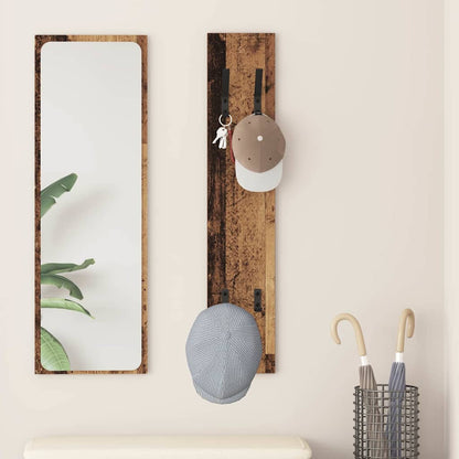 Wall-Mounted Coat Rack Wall-mounted Old Wood 20 x 1.5 x 100 cm