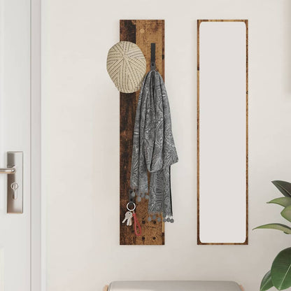 Wall-Mounted Coat Rack Wall-mounted Old Wood 20 x 1.5 x 100 cm