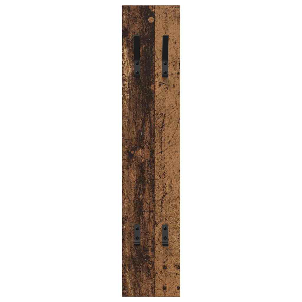 Wall-Mounted Coat Rack Wall-mounted Old Wood 20 x 1.5 x 100 cm