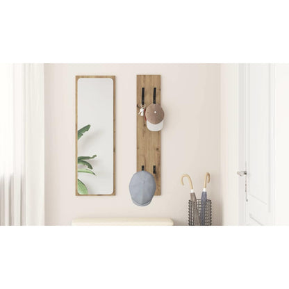 Wall-Mounted Coat Rack Artisan Oak 20 x 1.5 x 100 cm