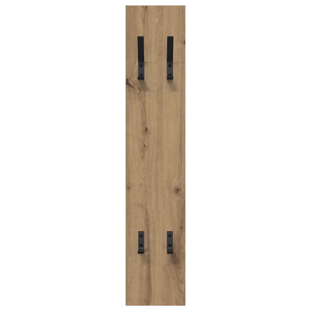 Wall-Mounted Coat Rack Artisan Oak 20 x 1.5 x 100 cm