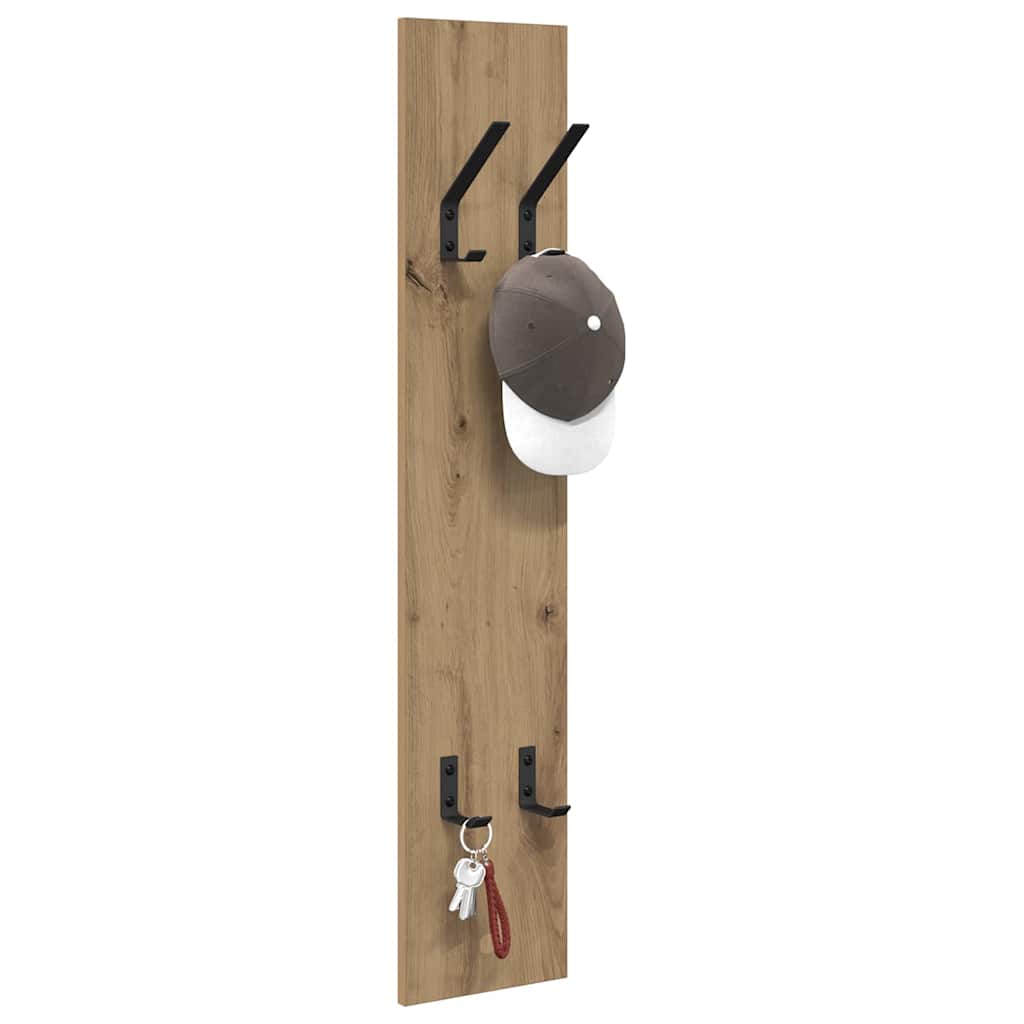 Wall-Mounted Coat Rack Artisan Oak 20 x 1.5 x 100 cm