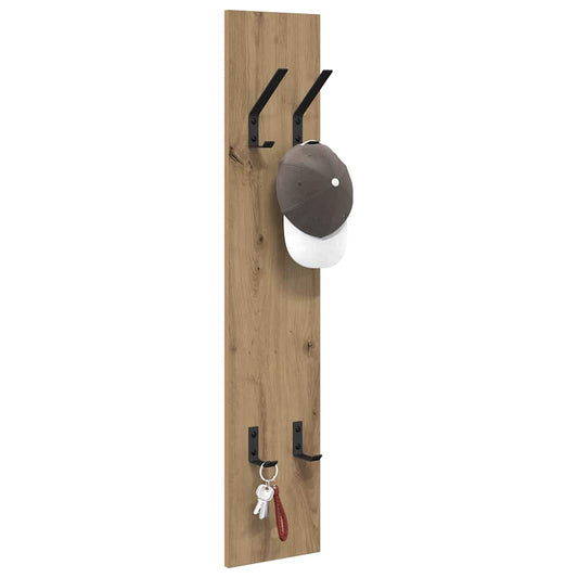 Wall-Mounted Coat Rack Artisan Oak 20 x 1.5 x 100 cm