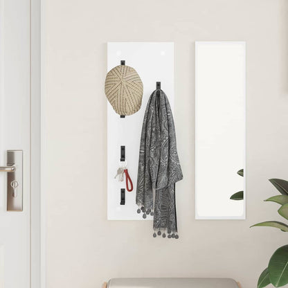Wall-Mounted Coat Rack White 30 x 1.5 x 80 cm Engineered wood