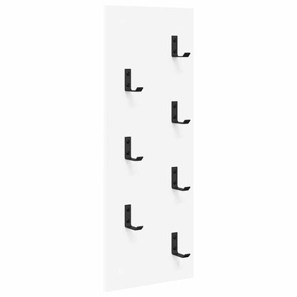 Wall-Mounted Coat Rack White 30 x 1.5 x 80 cm Engineered wood