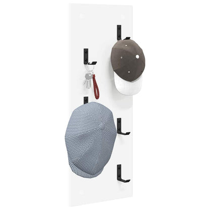 Wall-Mounted Coat Rack White 30 x 1.5 x 80 cm Engineered wood