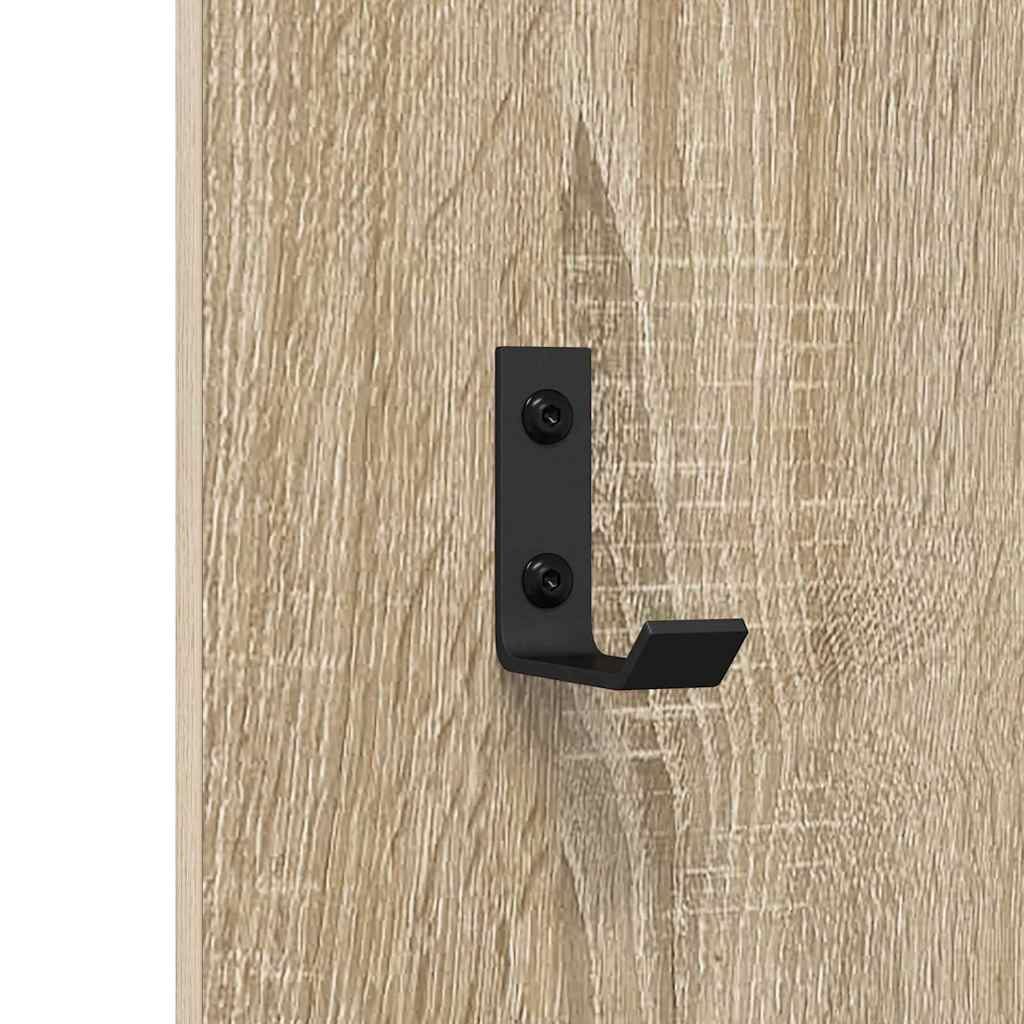 Wall-Mounted Coat Rack Wall-Mounted Sonoma Oak 30 x 1.5 x 80 cm