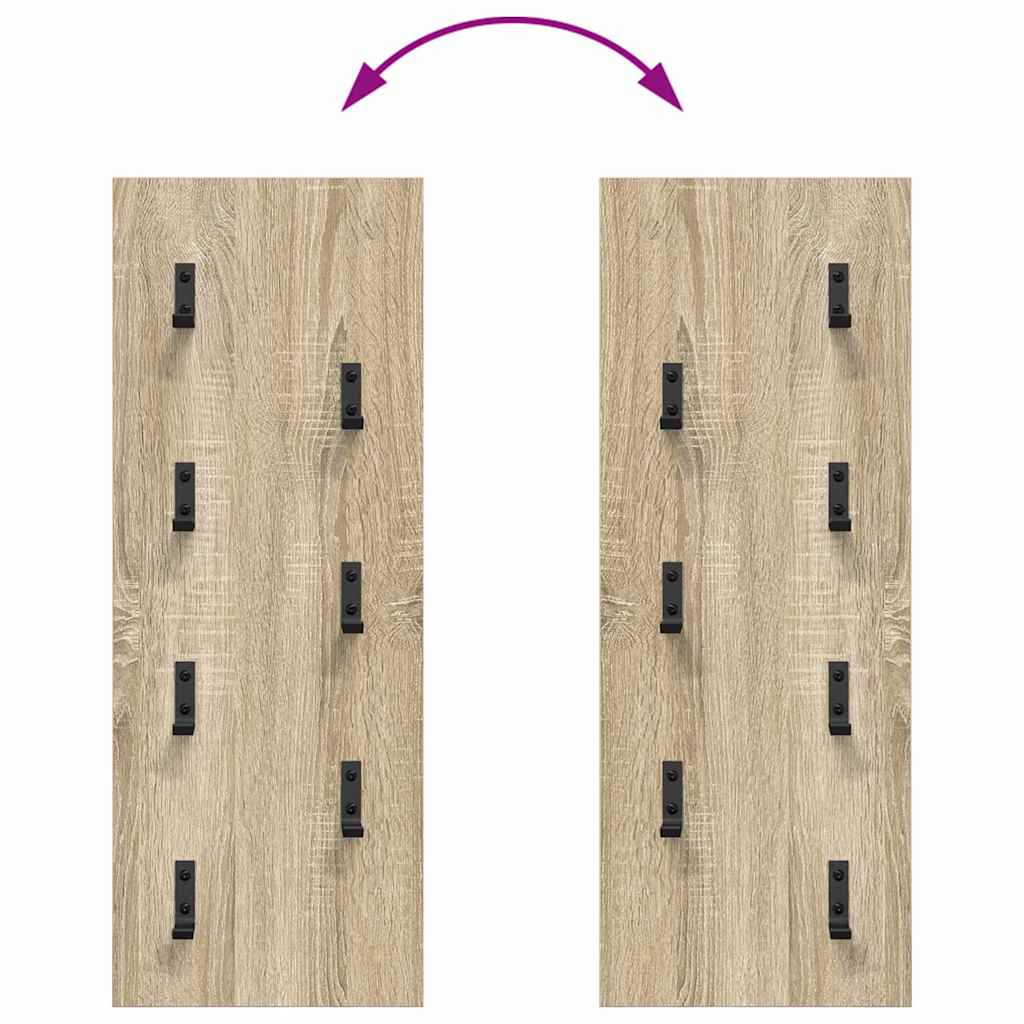 Wall-Mounted Coat Rack Wall-Mounted Sonoma Oak 30 x 1.5 x 80 cm
