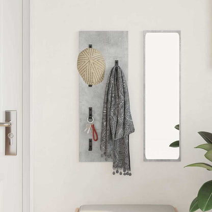 Wall-Mounted Coat Rack Wall-Mounted Concrete Grey