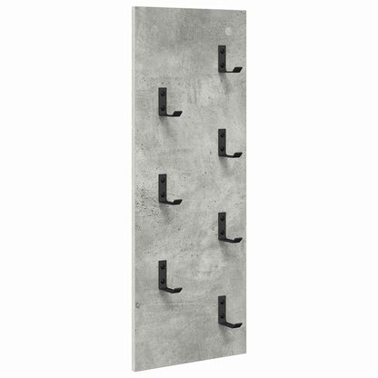 Wall-Mounted Coat Rack Wall-Mounted Concrete Grey