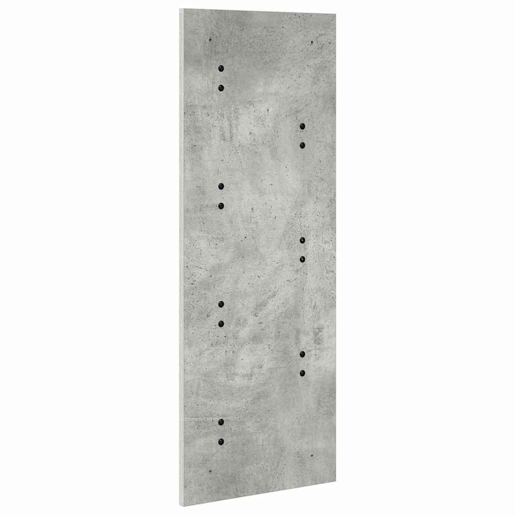 Wall-Mounted Coat Rack Concrete Grey 30 x 1.5 x 80 cm